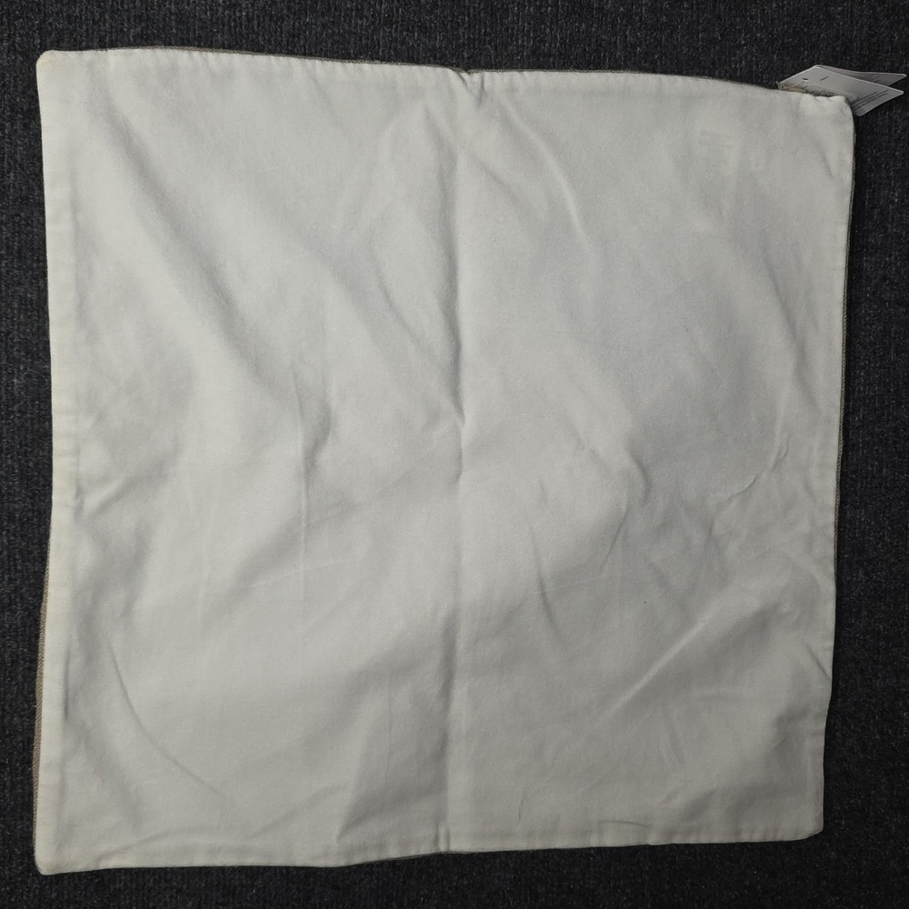 Pottery Barn Linen Cotton Ivory Velvet Pillow Cover 20 x 20 inches - Picture 2 of 6